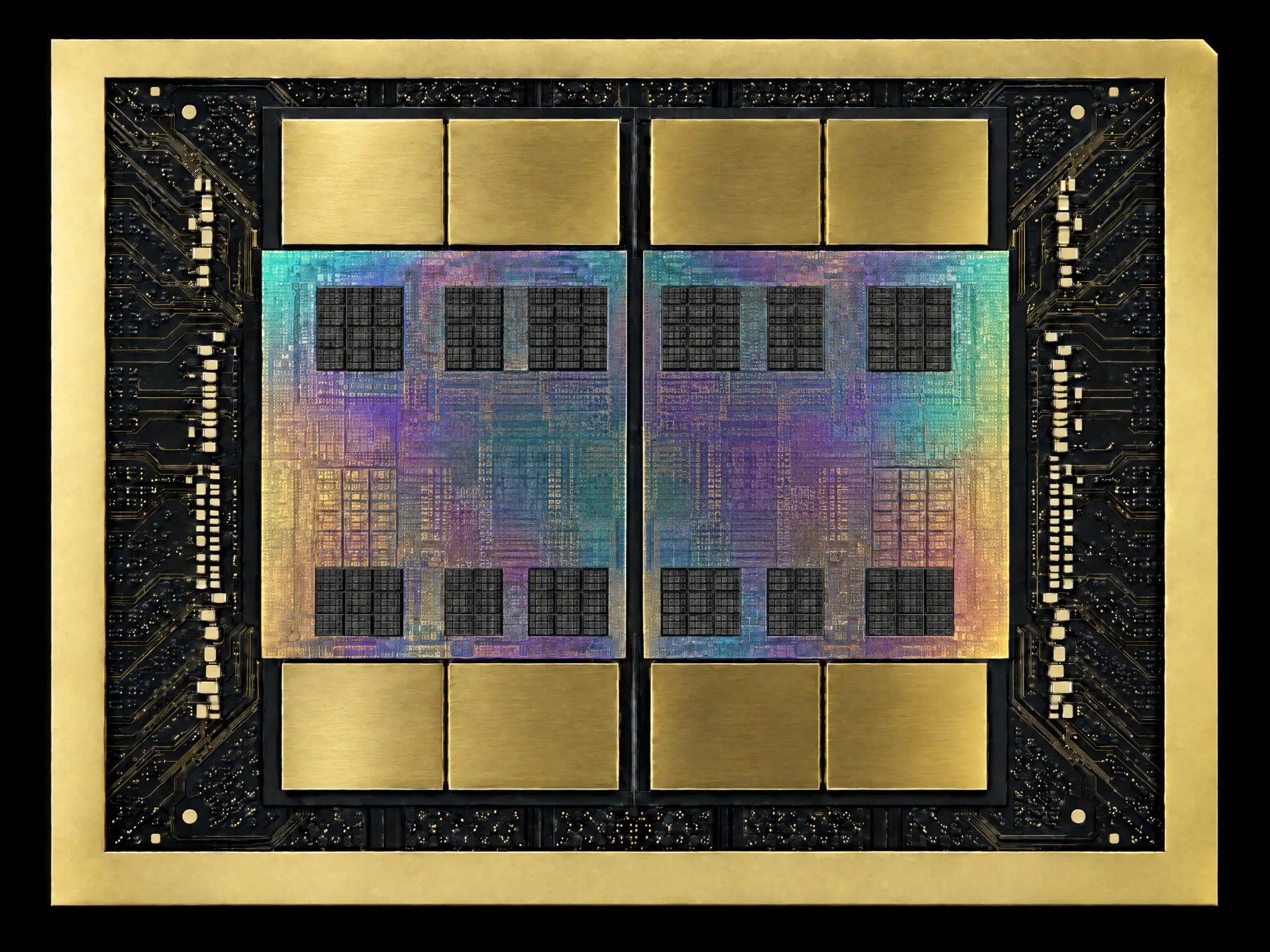 A GPU package with a live countdown to NVIDIA's earnings lit up in its cores